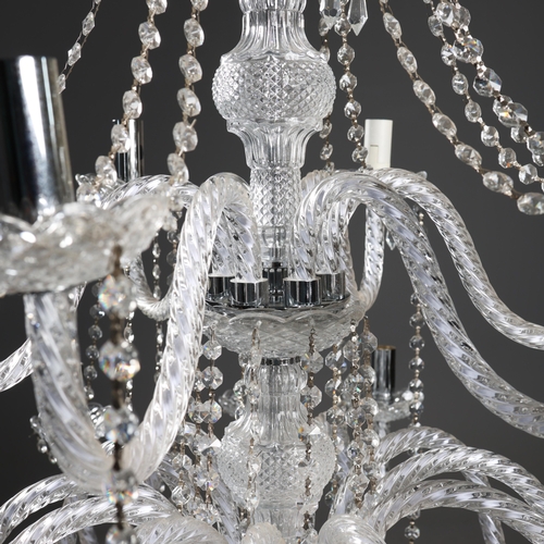 151 - GEORGIAN STYLE CHANDELIER. 18 branch, 92cm drop approx.