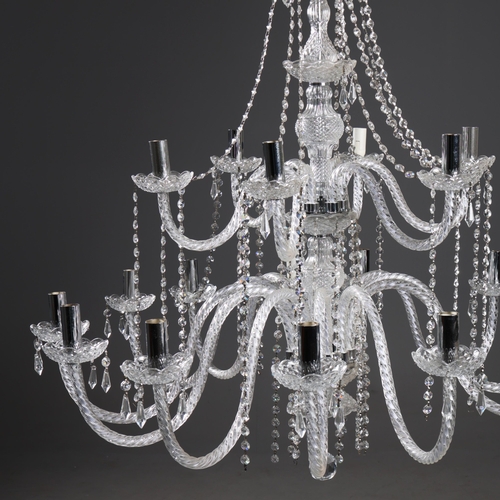 151 - GEORGIAN STYLE CHANDELIER. 18 branch, 92cm drop approx.