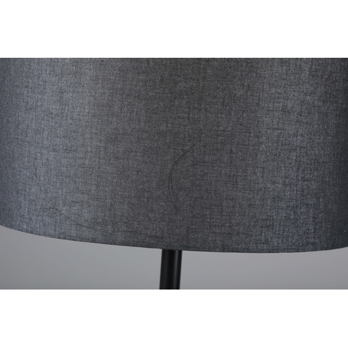 154 - FLOOR LAMPS, A PAIR. with shades, 170cm H each approx. (2).