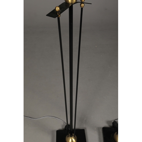 162 - MID-CENTURY ITALIAN FLOOR LAMPS (2). a pair, 139cm H.