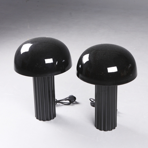 166 - 1970S ITALIAN STYLE TABLE LAMPS, A PAIR. with shades, 52cm H each approx. (2).