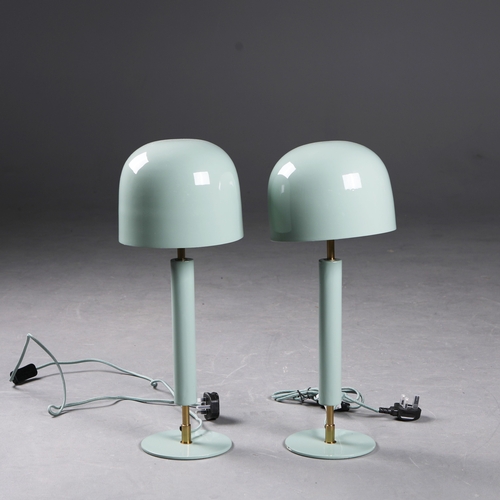 168 - 1970S ITALIAN STYLE TABLE LAMPS, A PAIR. with shades, 52cm H approx. (2).