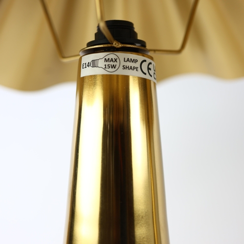 169 - 1970S ITALIAN STYLE TABLE LAMPS, A PAIR. with shades, 49cm H approx. (2).