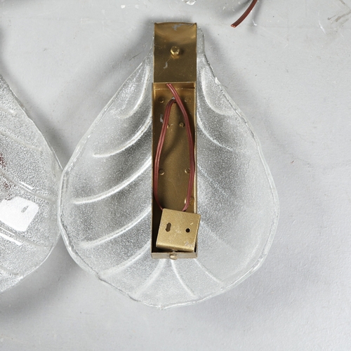 173 - MURANO GLASS WALL LIGHTS, A SET OF 4. 35cm H each approx. (4).