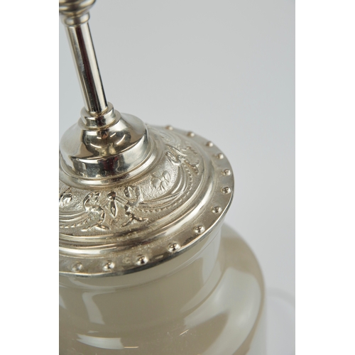 18 - BELLA FIGURA TABLE LAMPS, A PAIR. with differing shade carriers, 58cm H each not including shade car... 