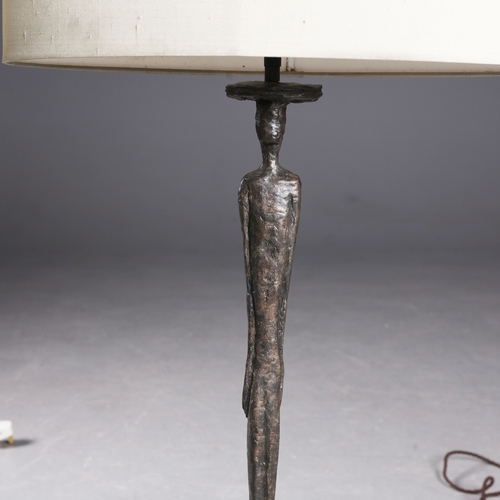 2 - PORTA ROMANA MAN 1 TABLE LAMPS, A PAIR. with Porta Romana shades, 92.5cm H each approx. (2).