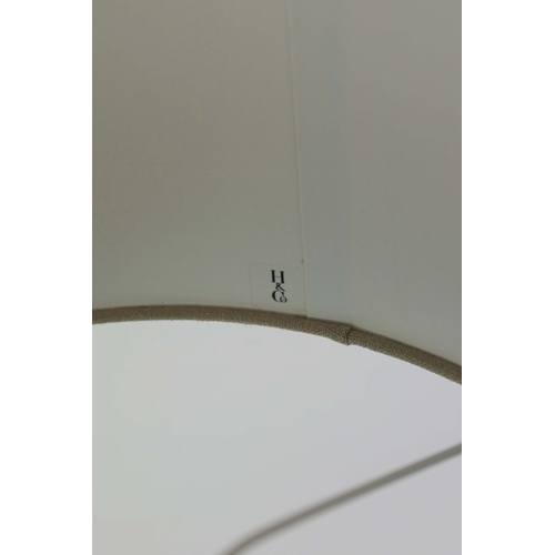 20 - TABLE LAMPS, A PAIR, WITH HEATHFEILD & CO LAMP SHADES. (2). 57cm H approx. (2).