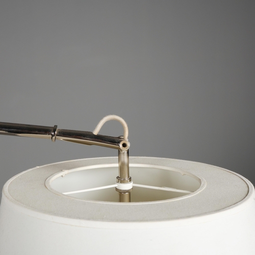 24 - RALPH LAUREN NOLAN LOFT FLOOR LAMP. with shade, 170cm H at tallest approx.