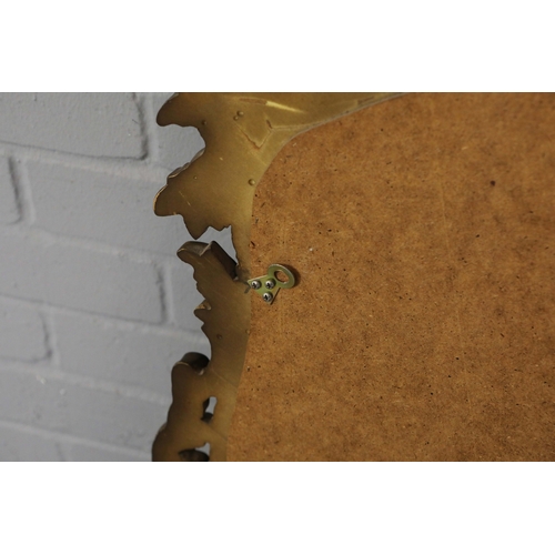 282 - BAROQUE STYLE OVERMANTLE WALL MIRROR. 120cm x 117cm approx.