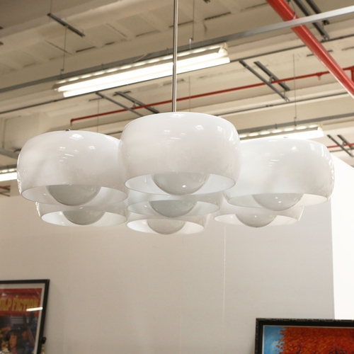 32 - ARTEMIDE EPTACLINIO CEILING LIGHT. by Vico Magistretti, vintage 20th Century, 120cm W approx.