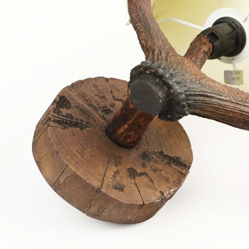 38 - DAVID HUNT LIGHTING LEFT AND RIGHT HAND WALL LIGHTS. (2). with shades, 63cm H each approx. (2).