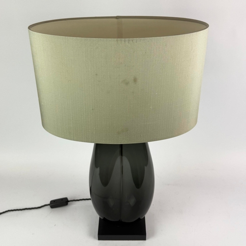 4 - PORTA ROMANA COFFEE BEAN TABLE LAMP. with Porta Romana shade, 66cm H approx.