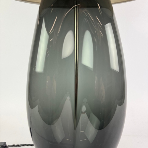 4 - PORTA ROMANA COFFEE BEAN TABLE LAMP. with Porta Romana shade, 66cm H approx.