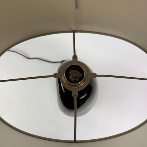 4 - PORTA ROMANA COFFEE BEAN TABLE LAMP. with Porta Romana shade, 66cm H approx.