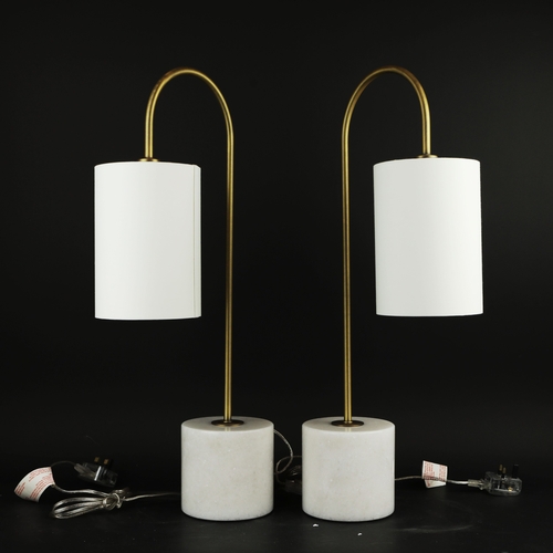 41 - R V ASTLEY KENNA TABLE LAMPS, A PAIR. with shades, each 66 cm H approx. (2).