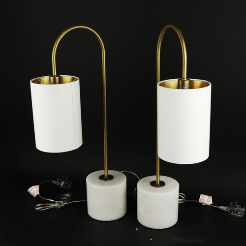 41 - R V ASTLEY KENNA TABLE LAMPS, A PAIR. with shades, each 66 cm H approx. (2).