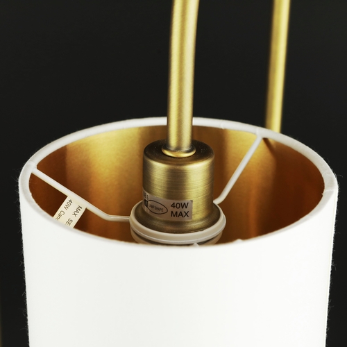 41 - R V ASTLEY KENNA TABLE LAMPS, A PAIR. with shades, each 66 cm H approx. (2).