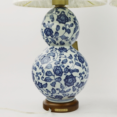 45 - LAUREN RALPH LAUREN HOME TABLE LAMPS, A PAIR. with shades, 50cm H each approx. (2).
