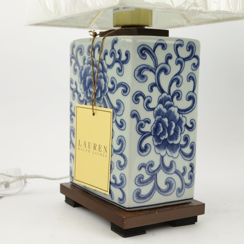 46 - LAUREN RALPH LAUREN HOME TABLE LAMPS, A PAIR. with shades, 42cm H each approx. (2).
