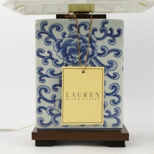46 - LAUREN RALPH LAUREN HOME TABLE LAMPS, A PAIR. with shades, 42cm H each approx. (2).