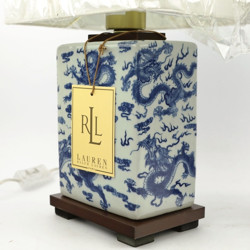 47 - LAUREN RALPH LAUREN HOME TABLE LAMPS, A PAIR. with shades, 42cm H each approx. (2).