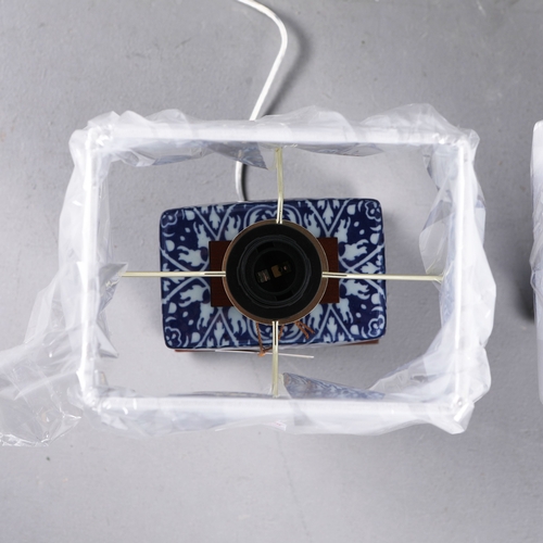 55 - LAUREN RALPH LAUREN HOME TABLE LAMPS, A PAIR. with shades, 41cm H each approx. (2).