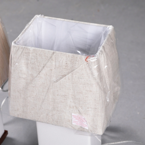 56 - LAUREN RALPH LAUREN HOME TABLE LAMPS, A PAIR. with shades, 42cm H each approx. (2).