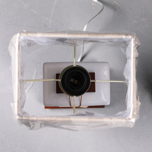 56 - LAUREN RALPH LAUREN HOME TABLE LAMPS, A PAIR. with shades, 42cm H each approx. (2).