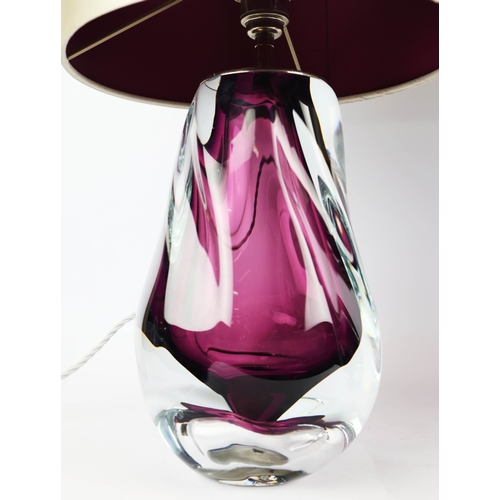 1 - PORTA ROMANA LAVA TABLE LAMPS, A PAIR. with Porta Romana shades, 64cm H each approx. (2).