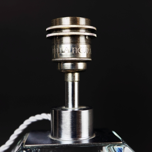 13 - BELLA FIGURA DIAMOND SMALL TABLE LAMPS, A PAIR. Murano glass, 31cm H each approx.