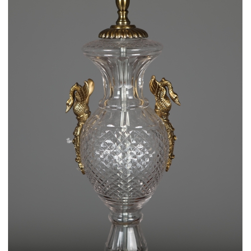 134 - FRENCH EMPIRE STYLE TABLE LAMPS, A PAIR. 64cm H each approx. (2).