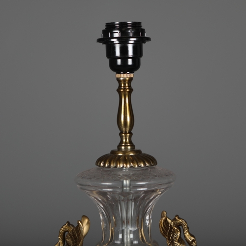134 - FRENCH EMPIRE STYLE TABLE LAMPS, A PAIR. 64cm H each approx. (2).