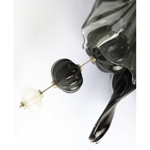 146 - MURANO GLASS WALL LIGHT. 80cm x 40cm x 20cm approx.