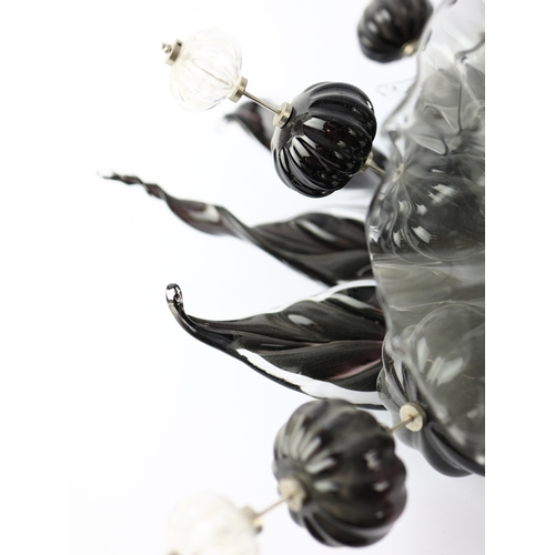 146 - MURANO GLASS WALL LIGHT. 80cm x 40cm x 20cm approx.