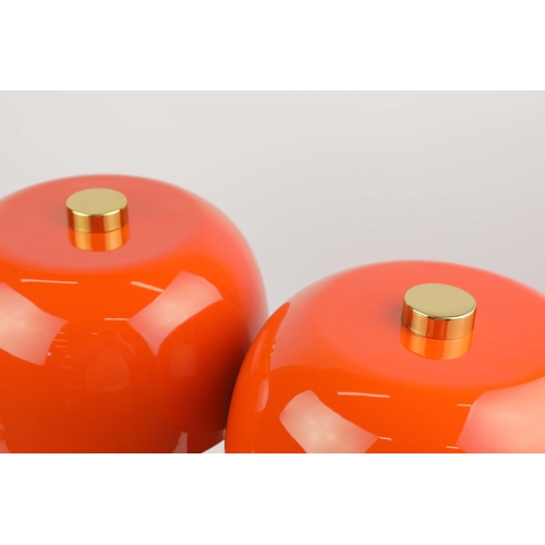 148 - 1970S ITALIAN STYLE TABLE LAMPS, A PAIR. 38cm H each approx. (2).