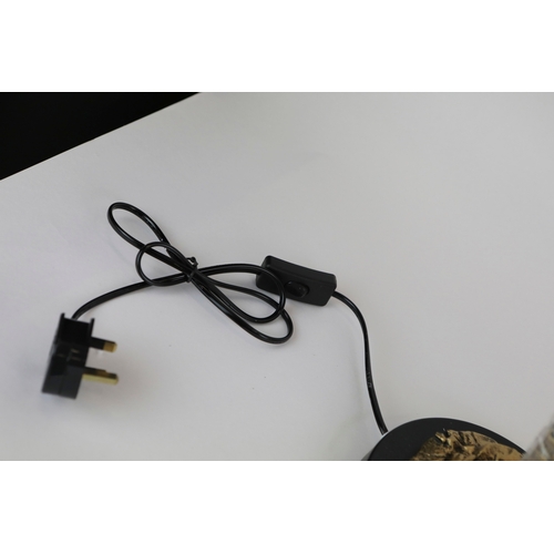 149 - FEATHERED PALM TREE TABLE LAMPS, A PAIR. 75cm H approx. (2).