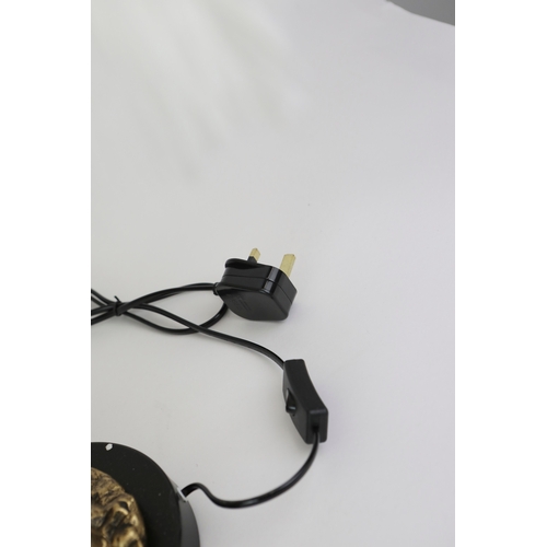 149 - FEATHERED PALM TREE TABLE LAMPS, A PAIR. 75cm H approx. (2).