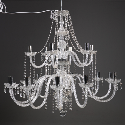 151 - GEORGIAN STYLE CHANDELIER. 18 branch, 92cm drop approx.
