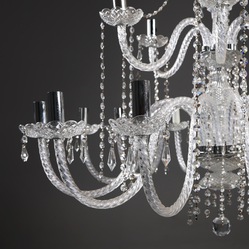 151 - GEORGIAN STYLE CHANDELIER. 18 branch, 92cm drop approx.