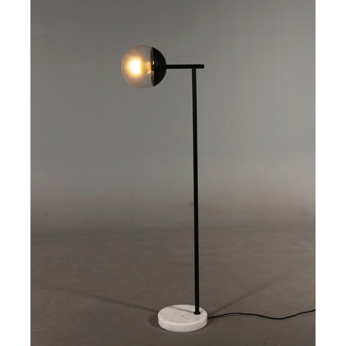 152 - 2 DIFFERING FLOOR LAMPS. 160cm H at tallest approx. (2).