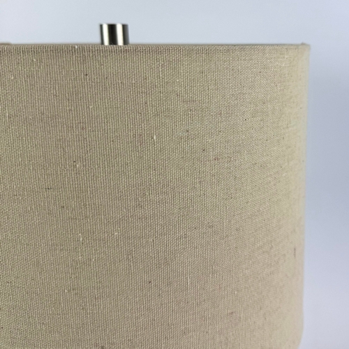 153 - CERAMIC TABLE LAMPS, A PAIR. with shades, each 48cm H approx. (2).