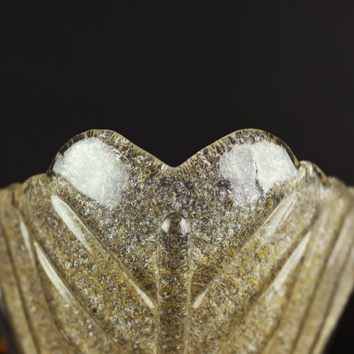 159 - SET OF THREE MID CENTURY CONTINENTAL GLASS AND GILT METAL TABLE LAMPS. Largest 34cm H x 20cm W.