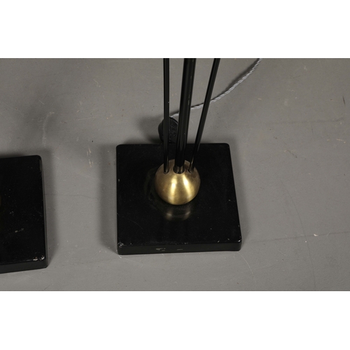 162 - MID-CENTURY ITALIAN FLOOR LAMPS (2). a pair, 139cm H.