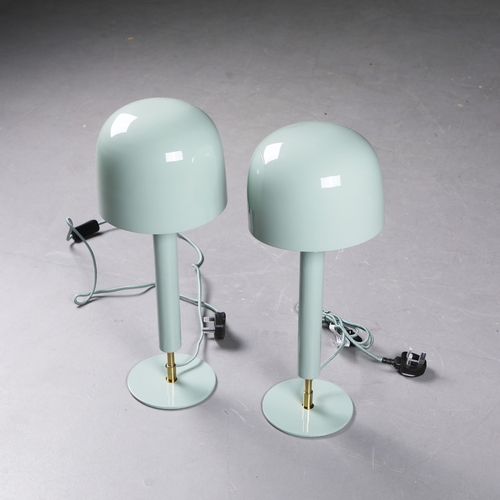 168 - 1970S ITALIAN STYLE TABLE LAMPS, A PAIR. with shades, 52cm H approx. (2).