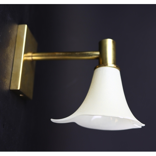 172 - MURANO STYLE GLASS WALL LIGHTS, A SET OF 4. vintage 1980s, 22cm H approx. (4).