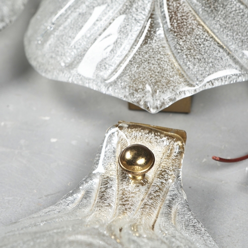 173 - MURANO GLASS WALL LIGHTS, A SET OF 4. 35cm H each approx. (4).