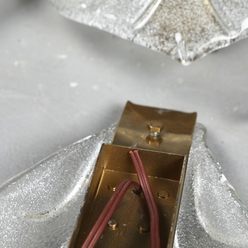 173 - MURANO GLASS WALL LIGHTS, A SET OF 4. 35cm H each approx. (4).