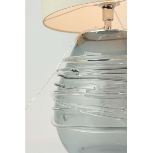 20 - TABLE LAMPS, A PAIR, WITH HEATHFEILD & CO LAMP SHADES. (2). 57cm H approx. (2).