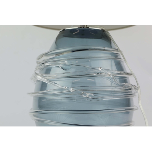 20 - TABLE LAMPS, A PAIR, WITH HEATHFEILD & CO LAMP SHADES. (2). 57cm H approx. (2).