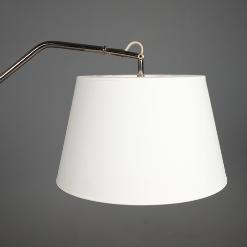 24 - RALPH LAUREN NOLAN LOFT FLOOR LAMP. with shade, 170cm H at tallest approx.